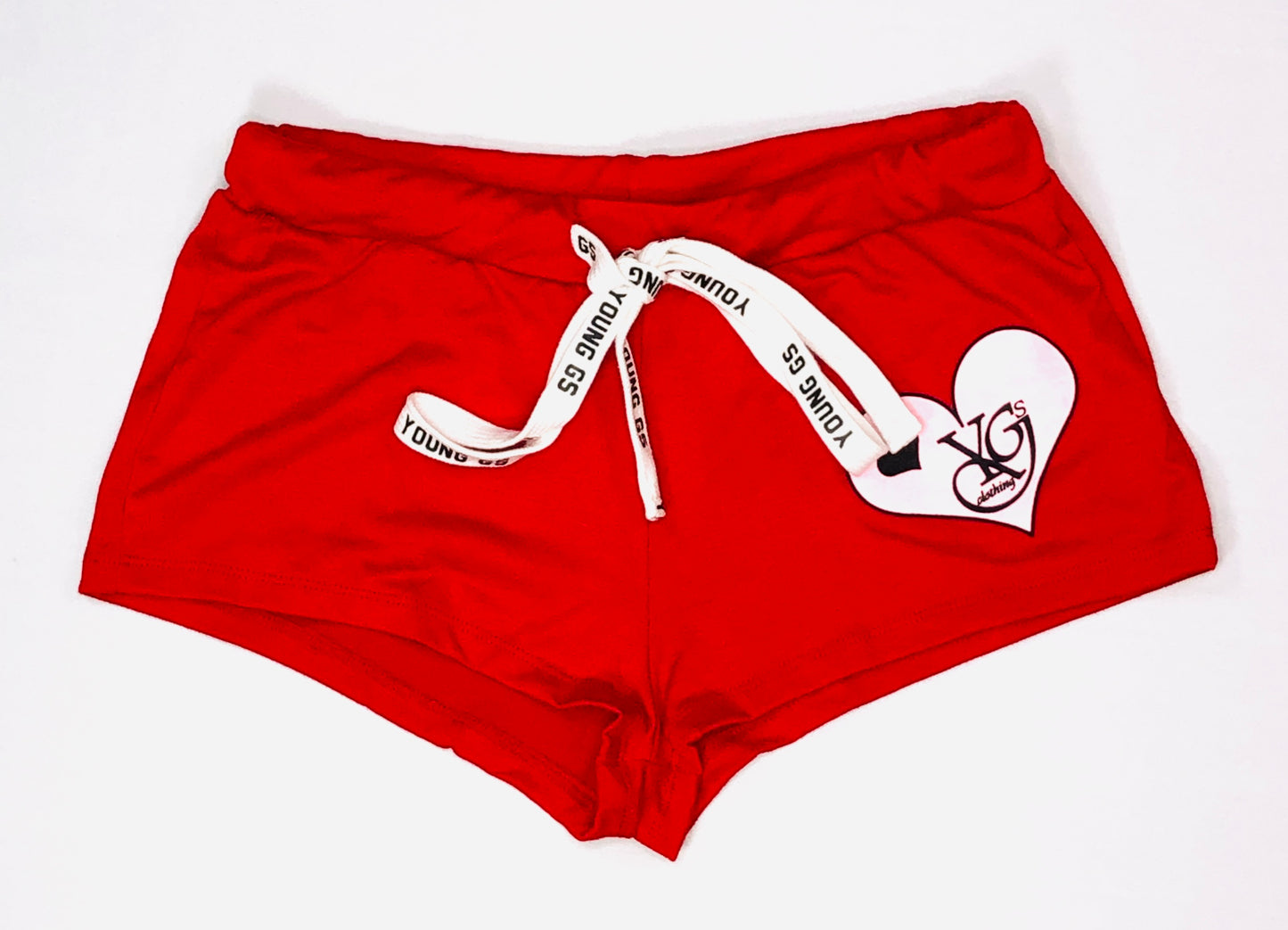 YGSC Heart Logo Crop-Top w/ Booty shorts - Young GS Clothing