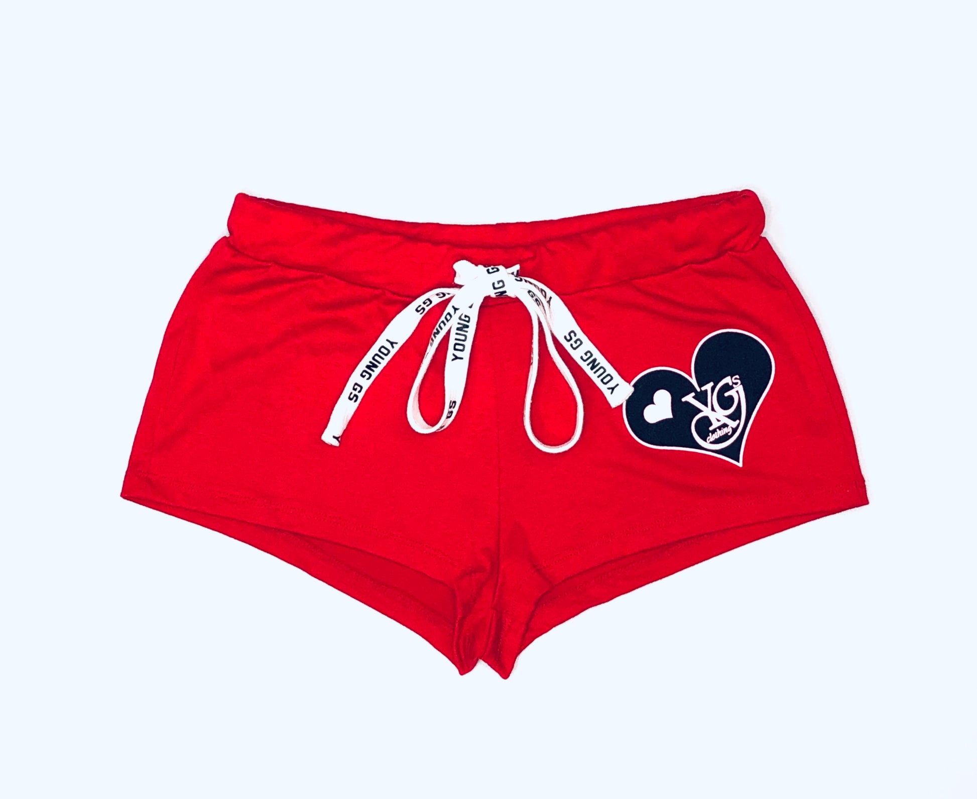 YGSC Heart Logo Crop-Top w/ Booty shorts - Young GS Clothing