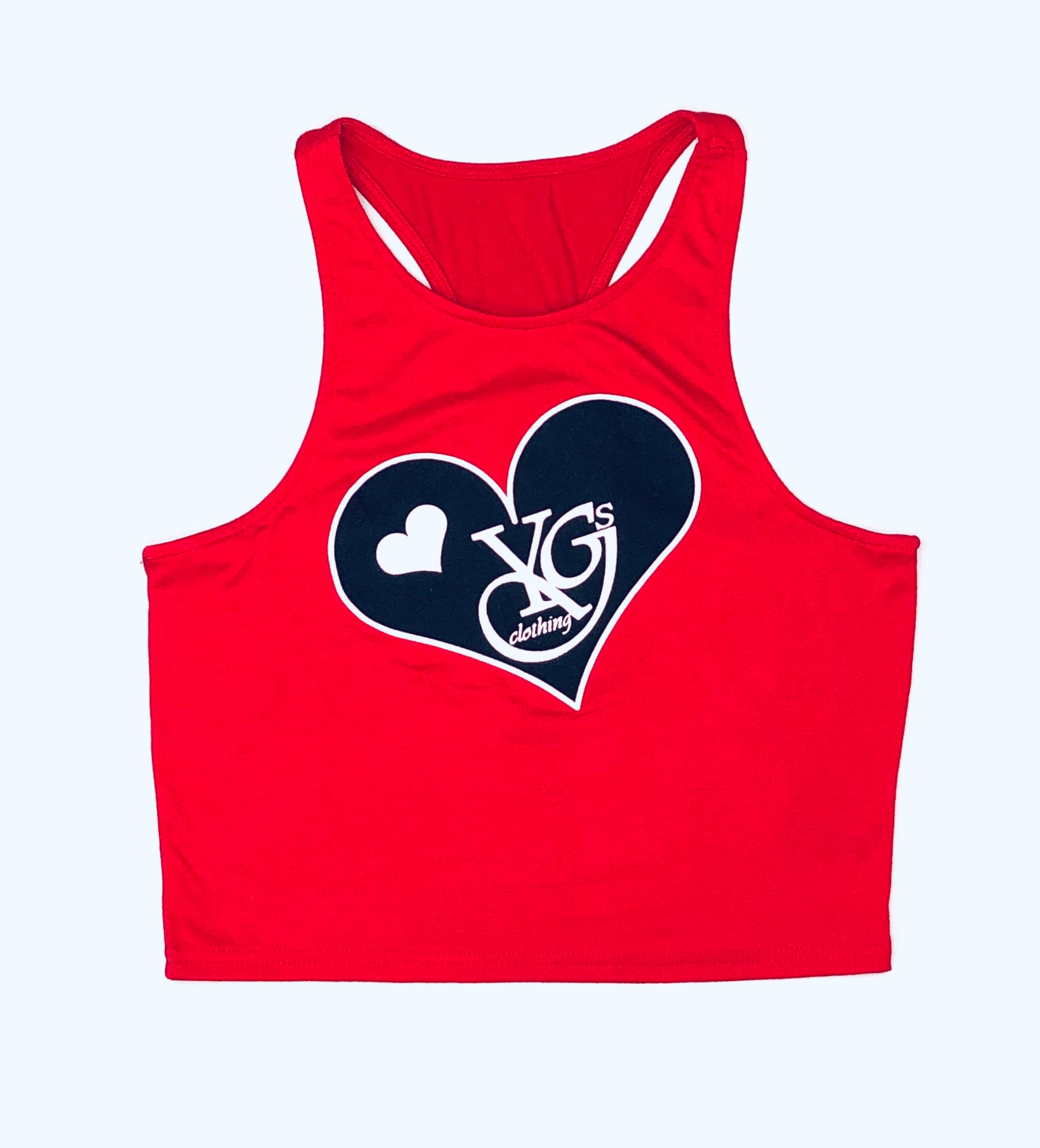 YGSC Heart Logo Crop-Top w/ Booty shorts - Young GS Clothing