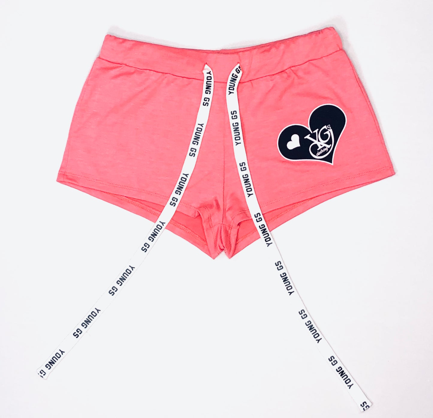 YGSC Heart Logo Crop-Top w/ Booty shorts - Young GS Clothing