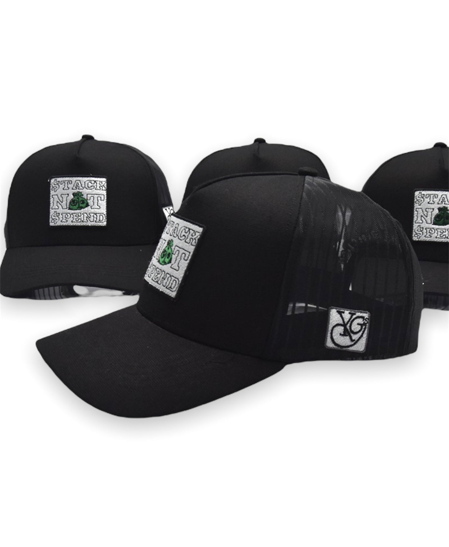 Stack Not Spend Signature Trucker Hat