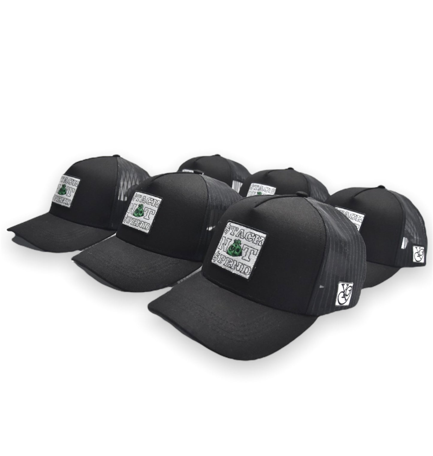 Stack Not Spend Signature Trucker Hat
