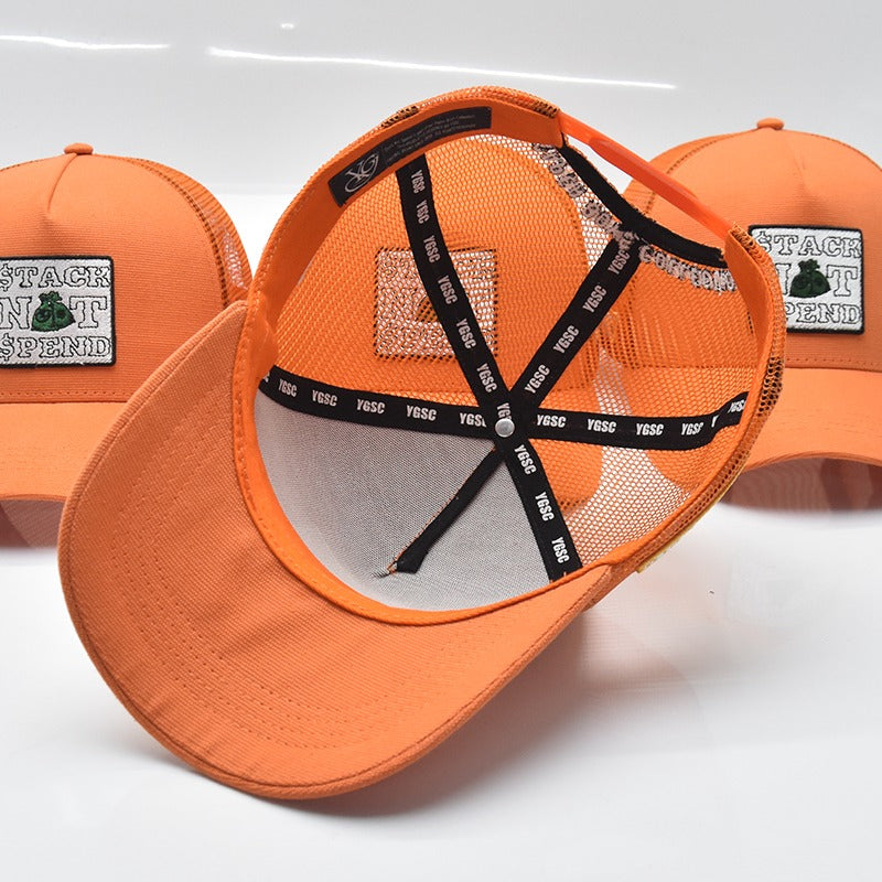 Stack Not Spend Signature Trucker Hat