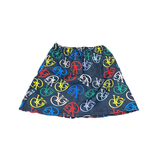 Girls Monogram Mini skirt